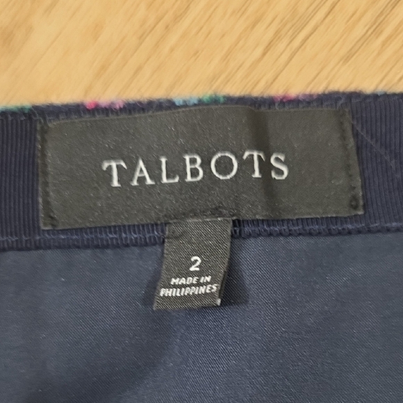 Talbots Pink Green and Blue Knee-Length Pencil Skirt - Picture 2 of 7